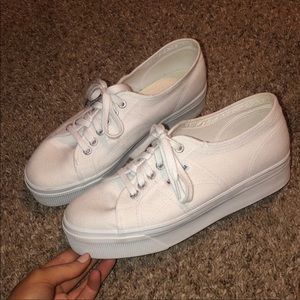 White Platform Supergas NWOT